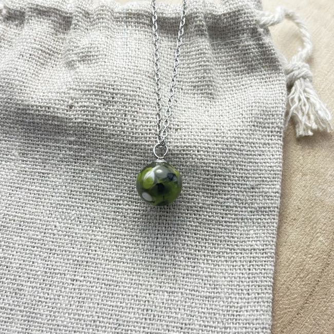 Collier petite perle « Pomme »