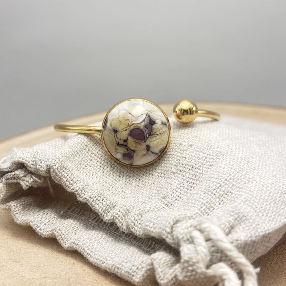 Bracelet-Jonc-Plat-Face-Doré-Violine