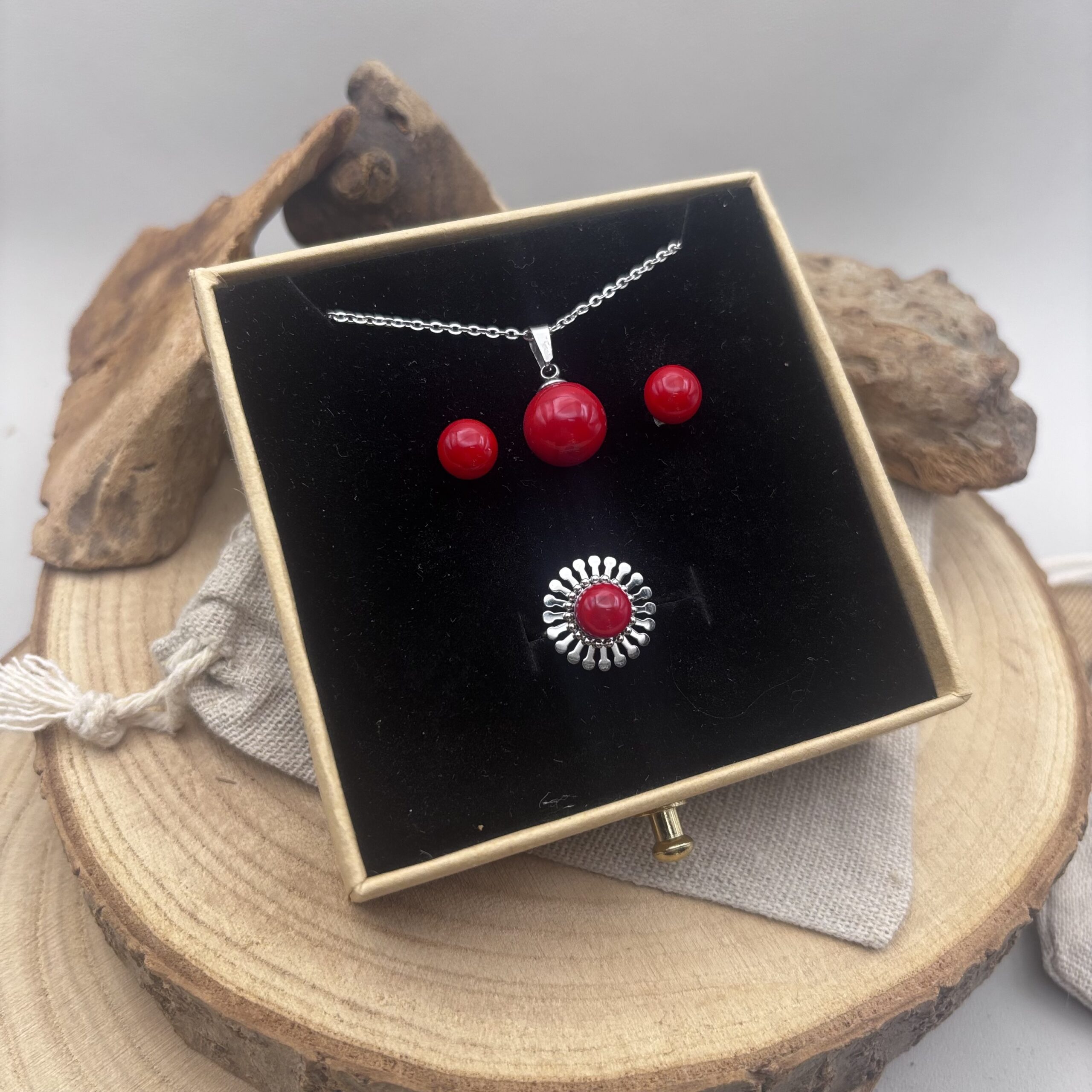 Coffret parure « Rouge »