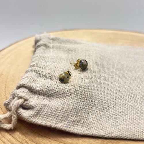 Clous d'oreilles "Vert Olive"