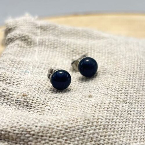 Clous d'oreilles "Unis" Bleu Navy