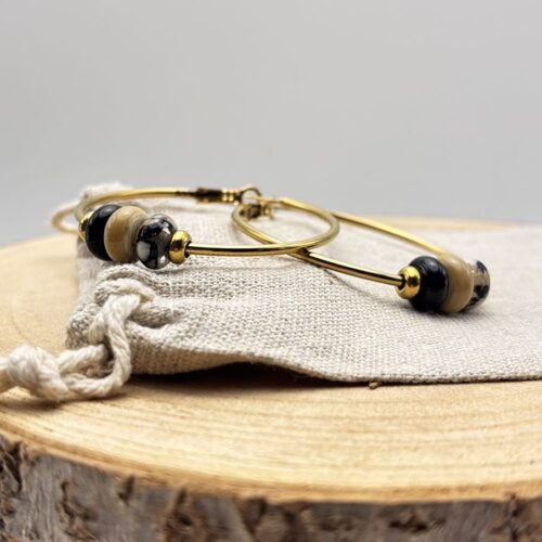 Boucles d'oreilles créoles "Intense Doré" - Epuisé