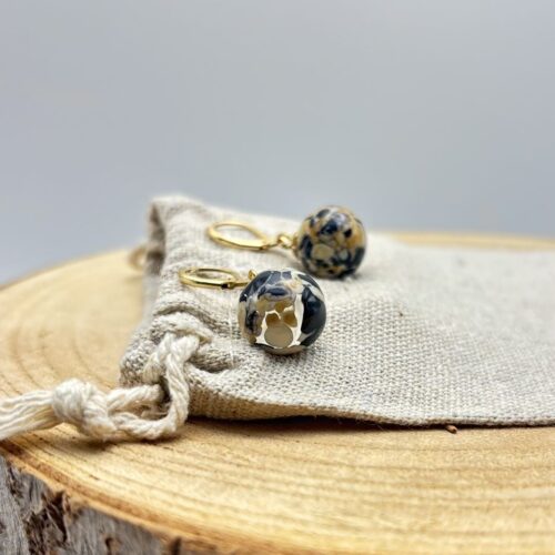 Boucles d'oreilles perles "Intense Doré"