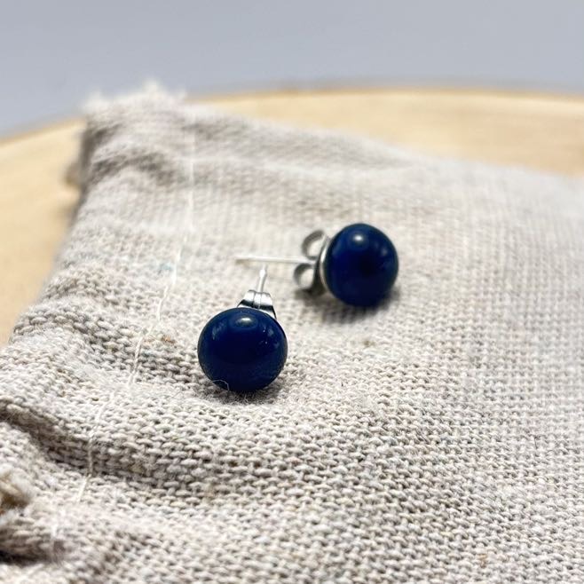 Puces d’oreilles « Unis » Bleu Navy