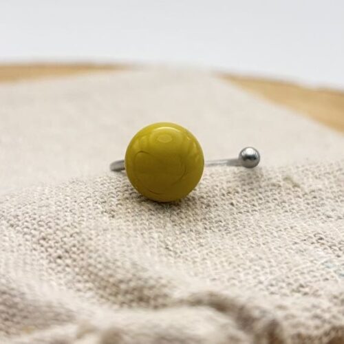 Bague décalée ajustable "Anis Uni"