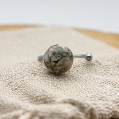 Bague décalée ajustable "Cielo"