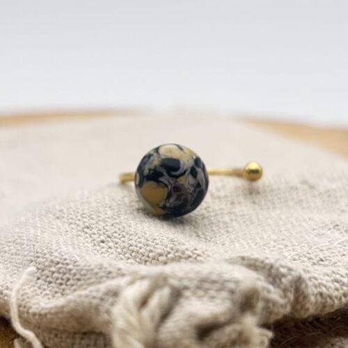 Bague décalée ajustable "Intense"