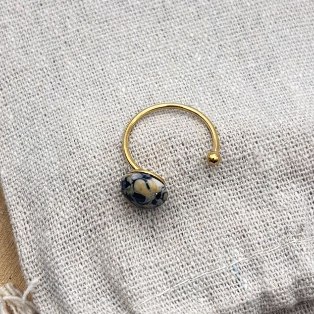 Bague décalée ajustable "Intense"
