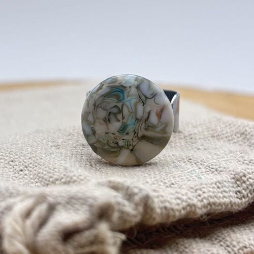 Bague plate ajustable "Cielo"