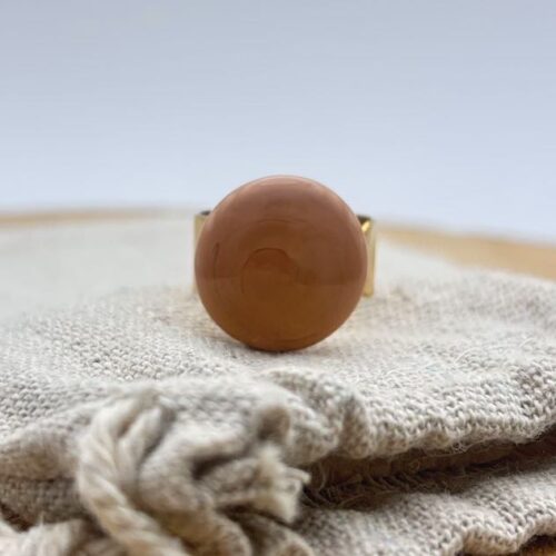 Bague plate ajustable "Nude Uni"
