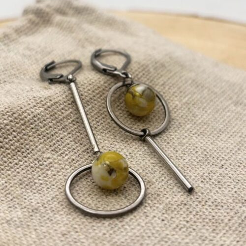 Boucles d'oreilles destructurées "Anis"