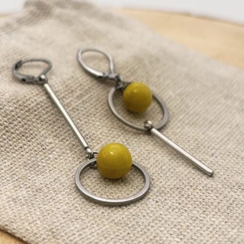 Boucles d'oreilles destructurées "Anis Uni"