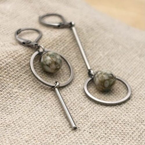 Boucles d'oreilles destructurées "Cielo"