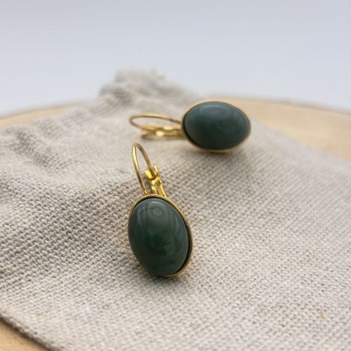 Bélières ovales "Kaki Uni"