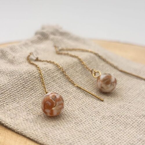 Boucles d'oreilles chaînettes "Nude"