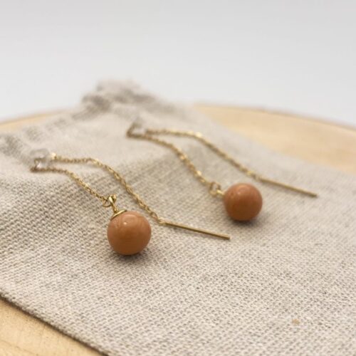 Boucles d'oreilles chaînettes "Nude Uni"