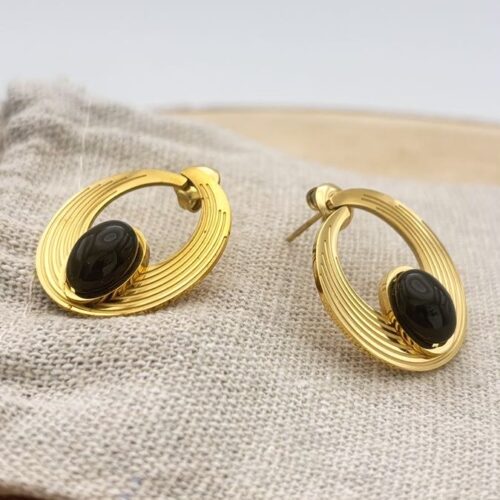 Clous d'oreilles ovales "Intense Uni"