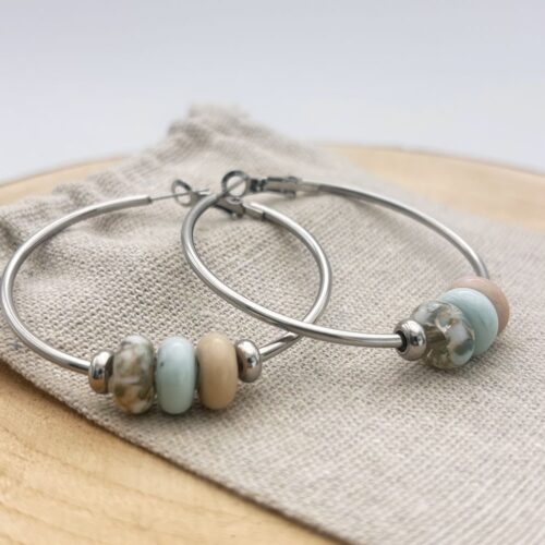 Boucles d'oreilles créoles "Cielo"