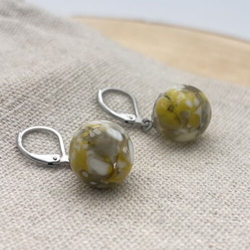 Boucles d'oreilles perles "Anis"