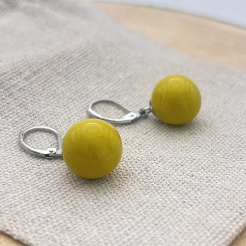 Boucles d'oreilles perles "Anis Uni"