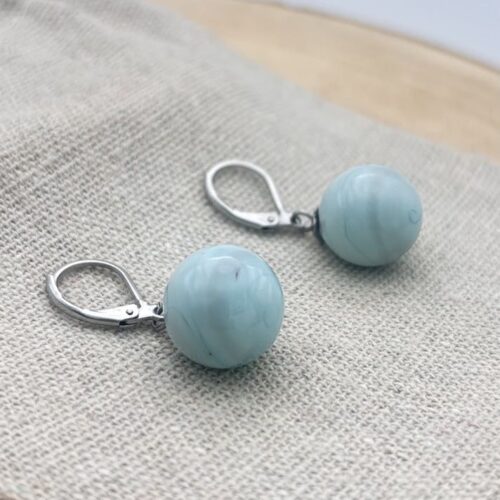 Boucles d'oreilles perles "Cielo Uni"