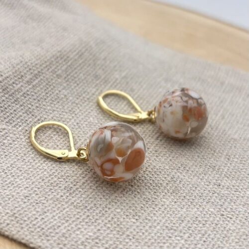 Boucles d'oreilles perles "Nude"