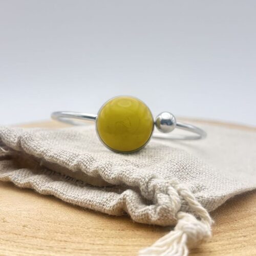 Bracelet jonc plat ajustable "Anis Uni"