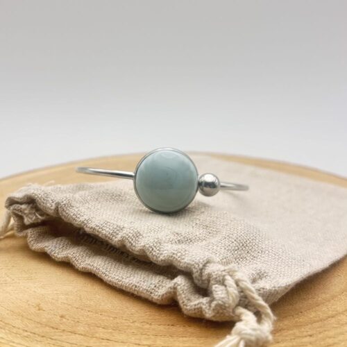 Bracelet jonc plat ajustable "Cielo Uni"