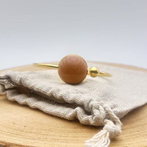 Bracelet jonc plat ajustable "Nude Uni"