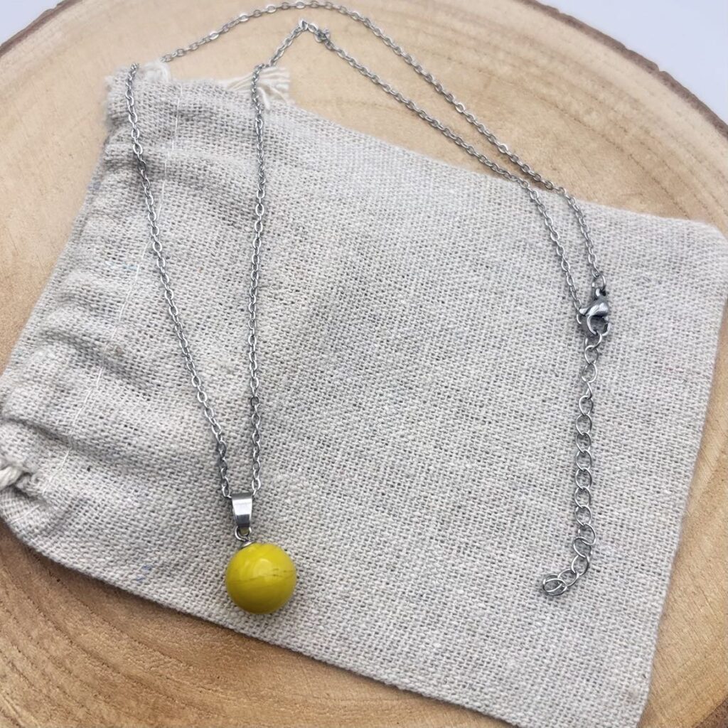 Collier petite perle "Anis Uni"