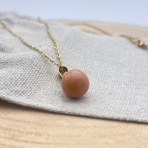 Collier petite perle "Nude Uni"
