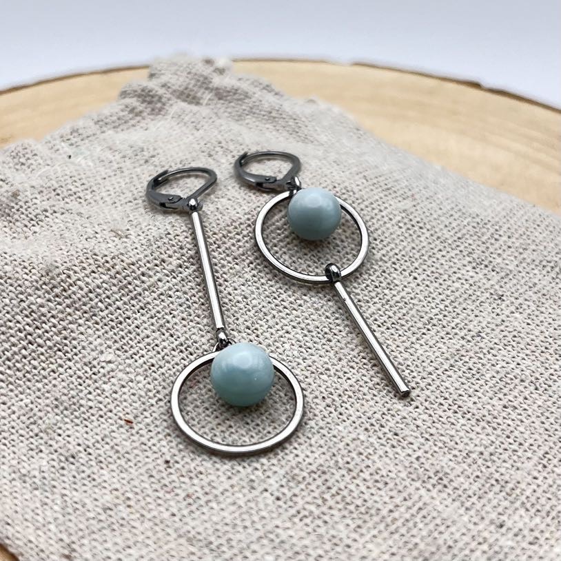 Boucles d'oreilles destructurées "Cielo Uni"