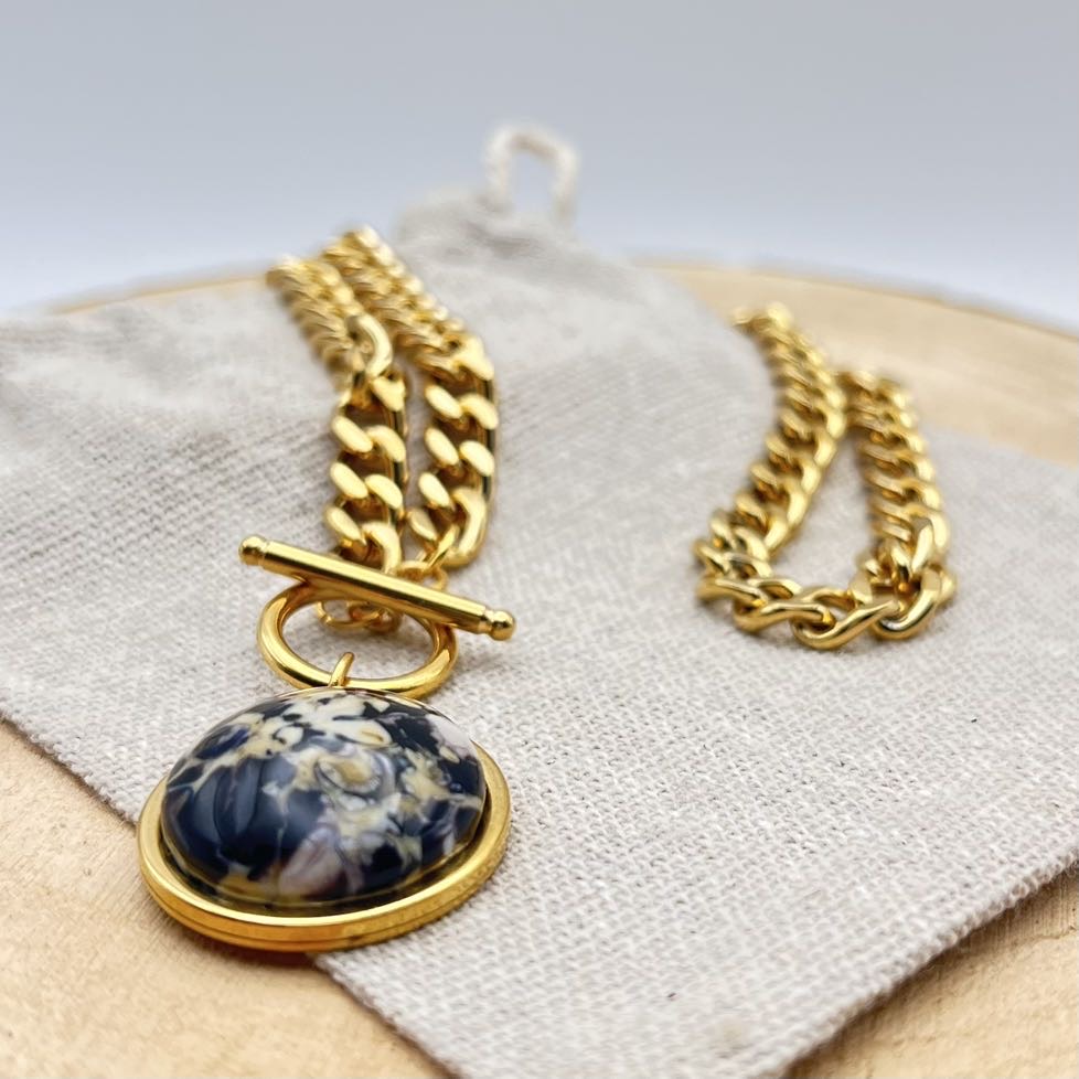 Collier cabochon "Intense"