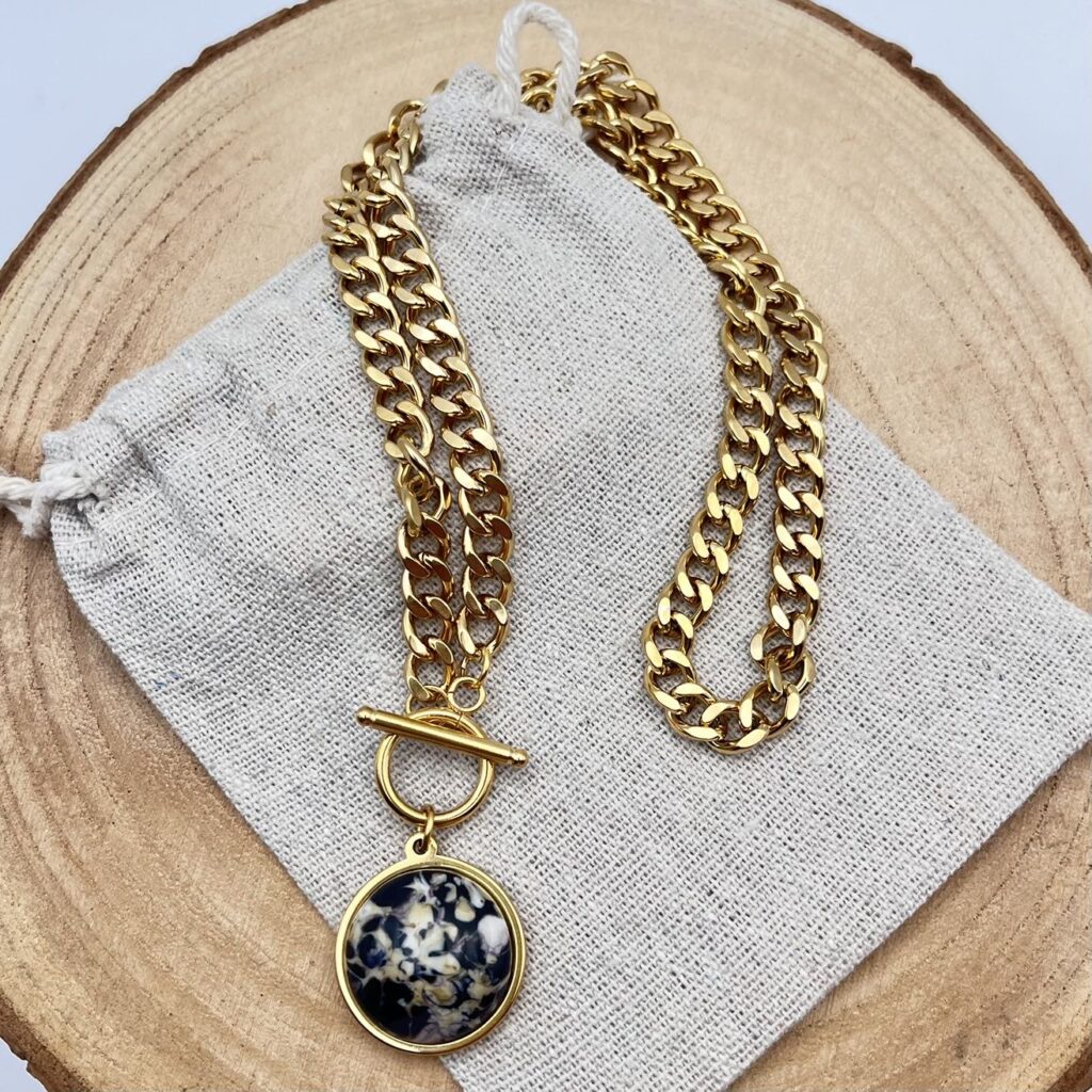 Collier cabochon "Intense"