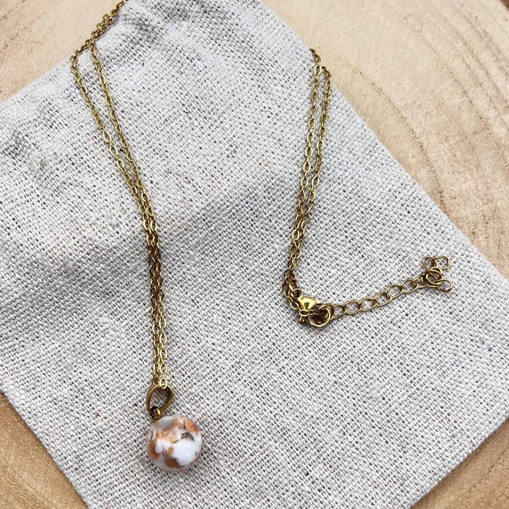 Collier petite perle "Nude"