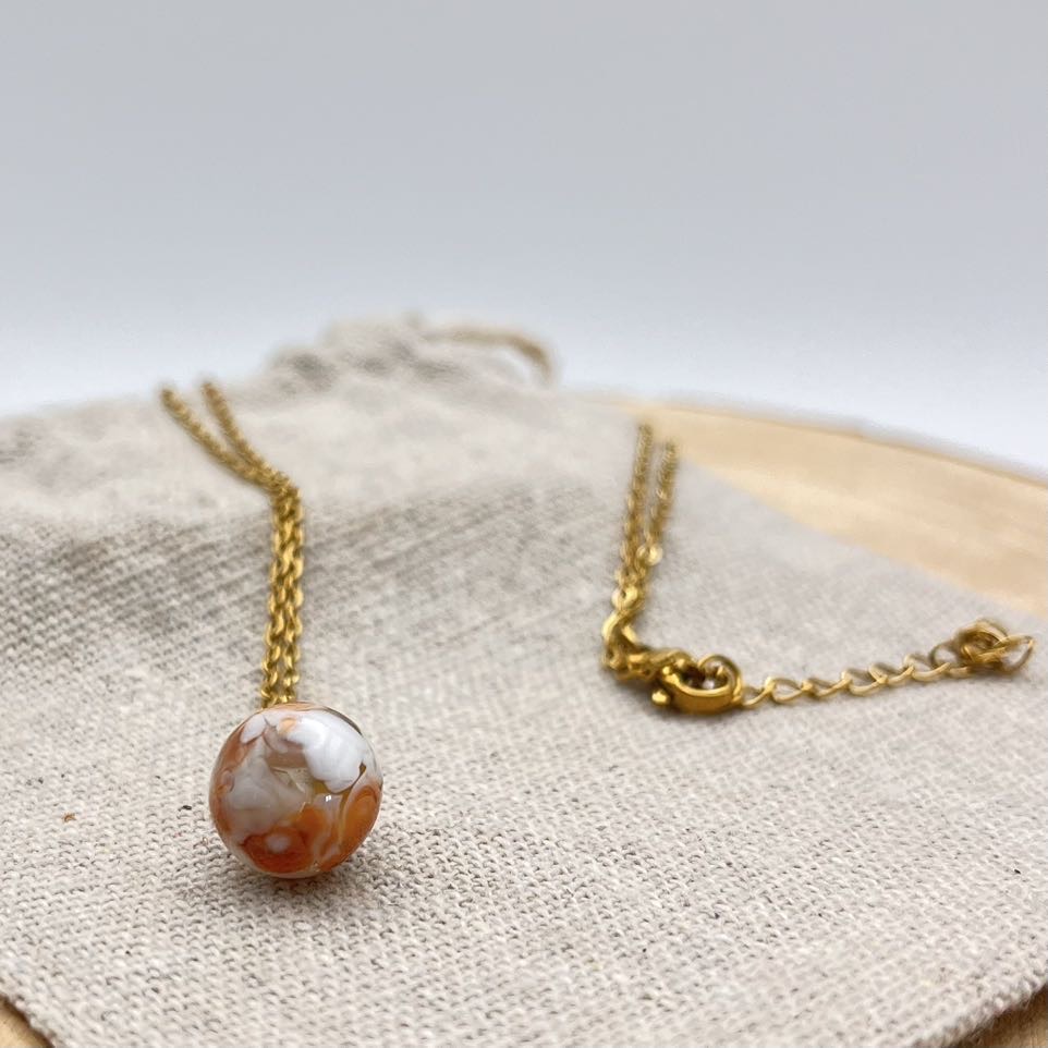 Collier petite perle "Nude"
