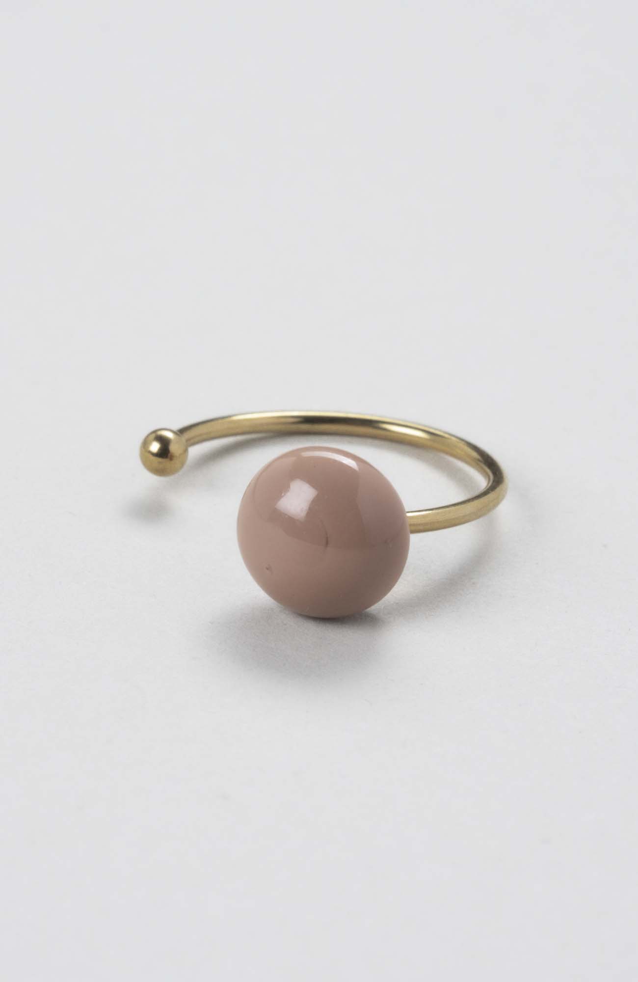 Bague décalée ajustable Nude Uni