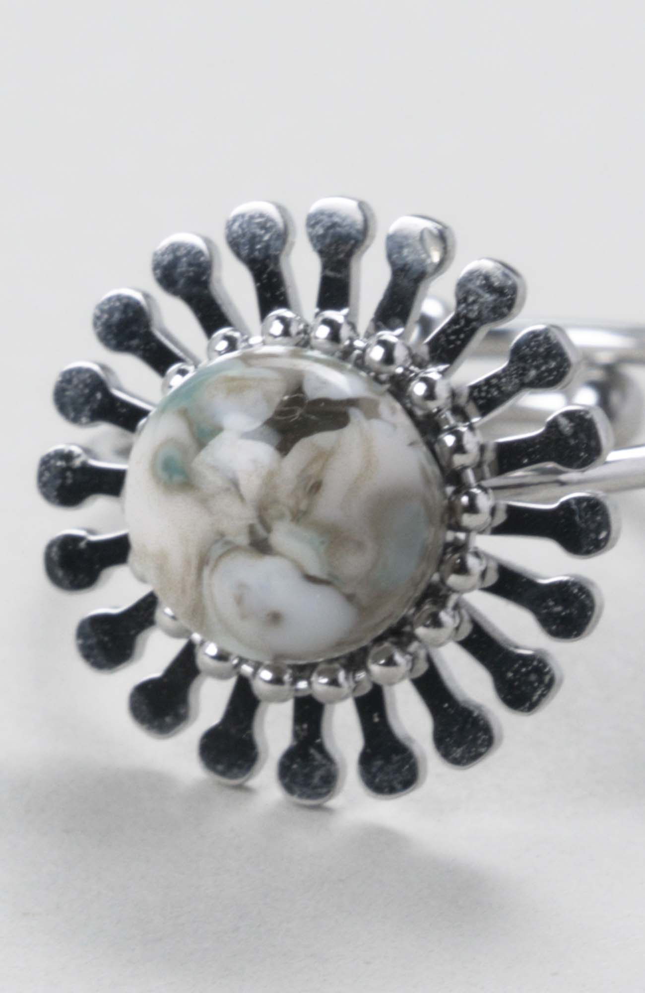 Bague fleur ajustable Cielo