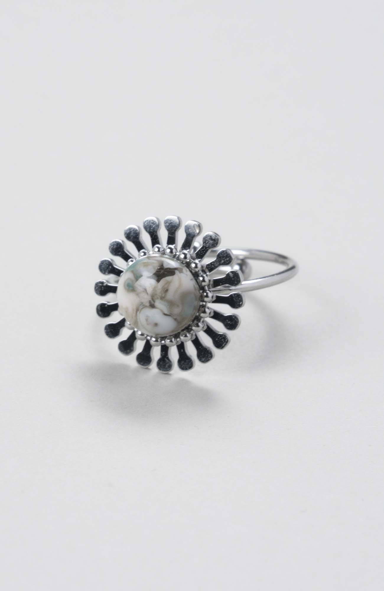 Bague fleur ajustable Cielo