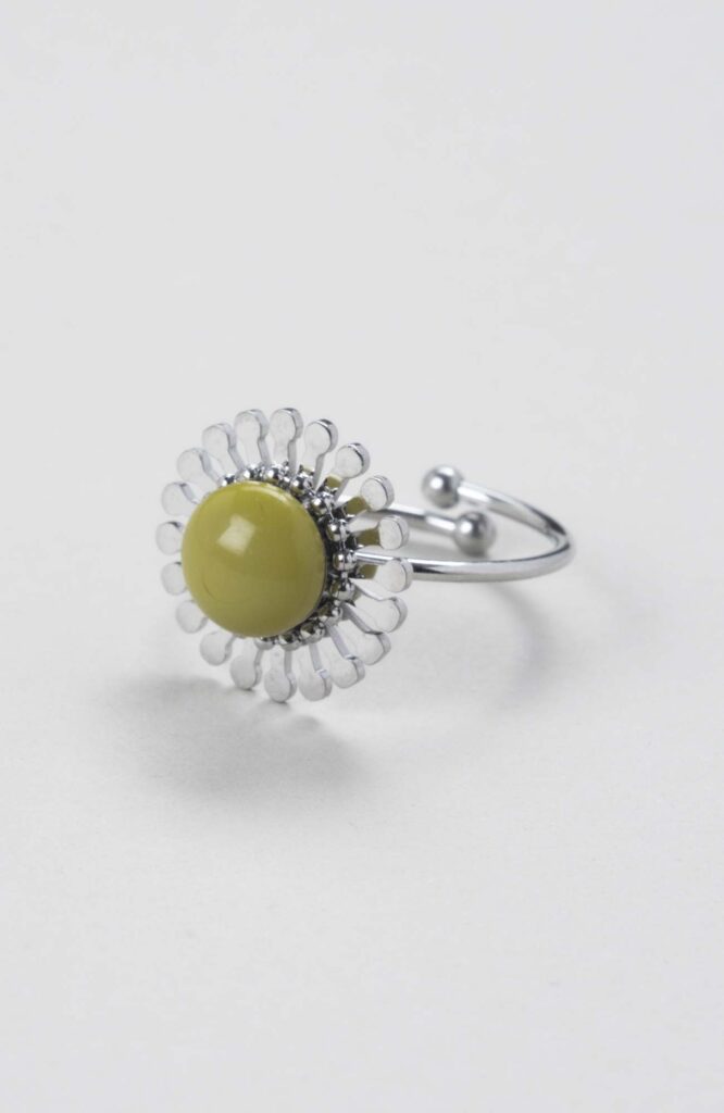 Bague fleur ajustable "Anis Uni"