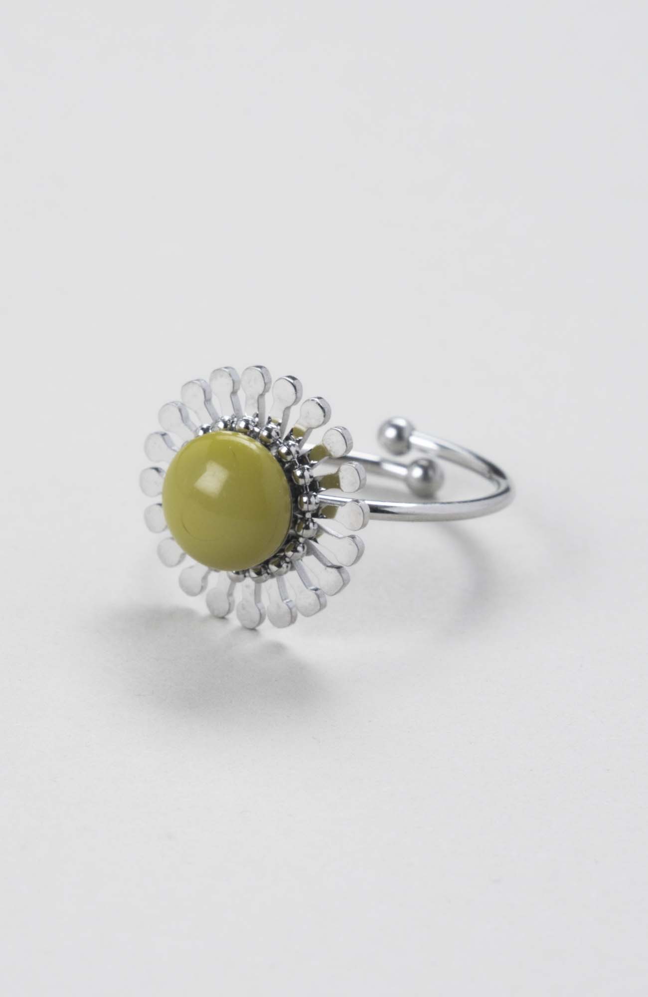 Bague fleur ajustable Anis Uni