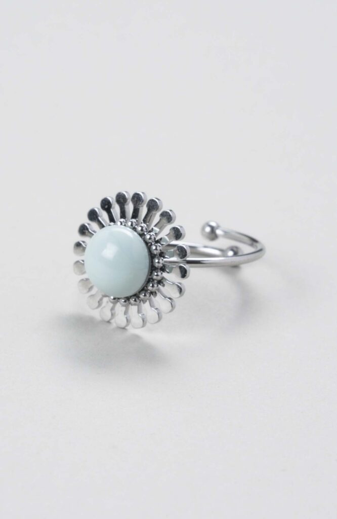 Bague fleur ajustable Cielo Uni
