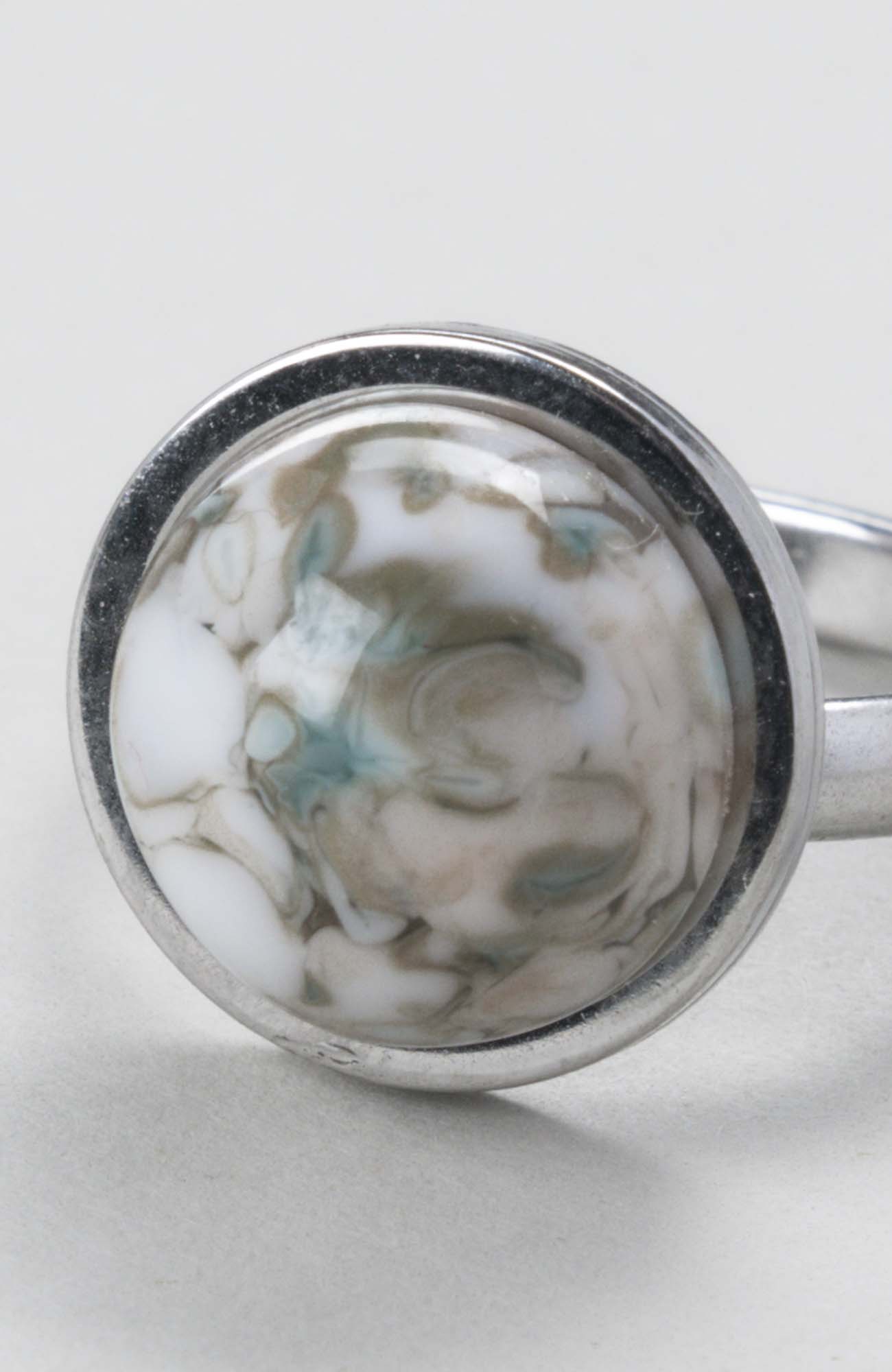 Bague petit cabochon ajustable Cielo