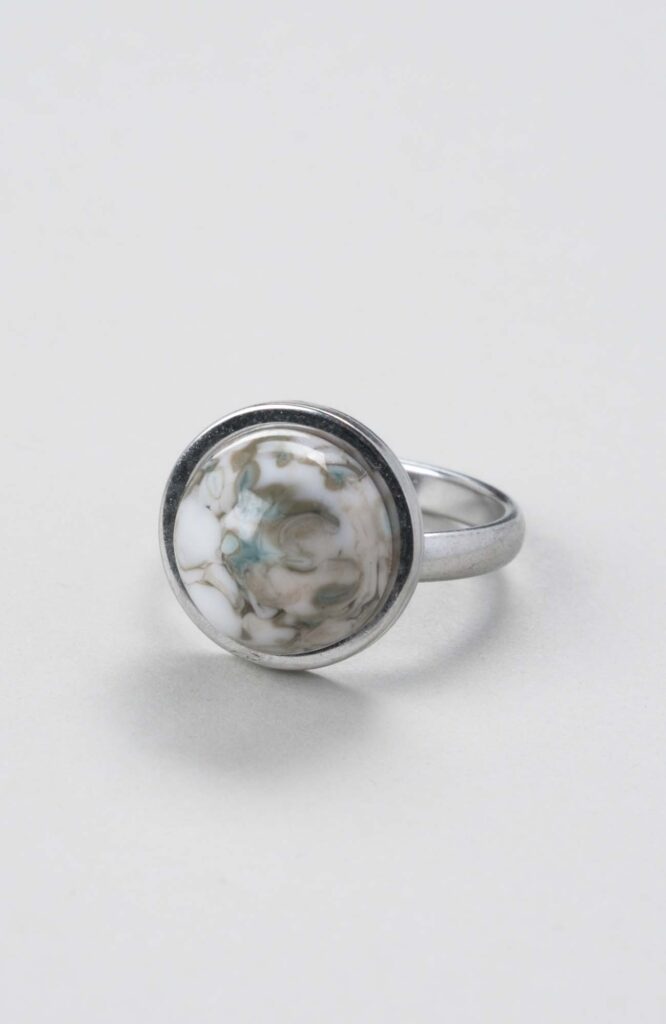 Bague petit cabochon ajustable Cielo