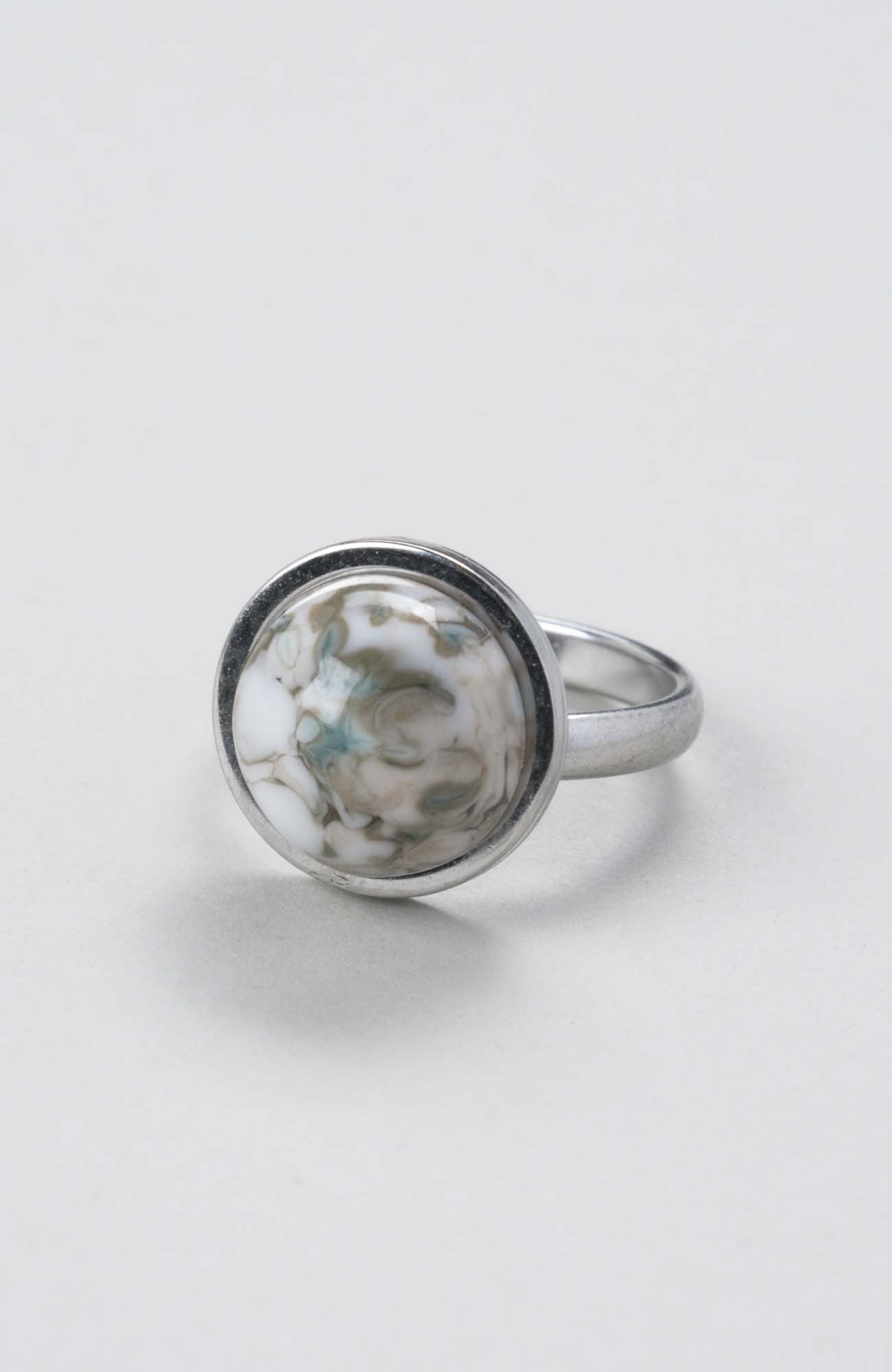 Bague petit cabochon ajustable Cielo