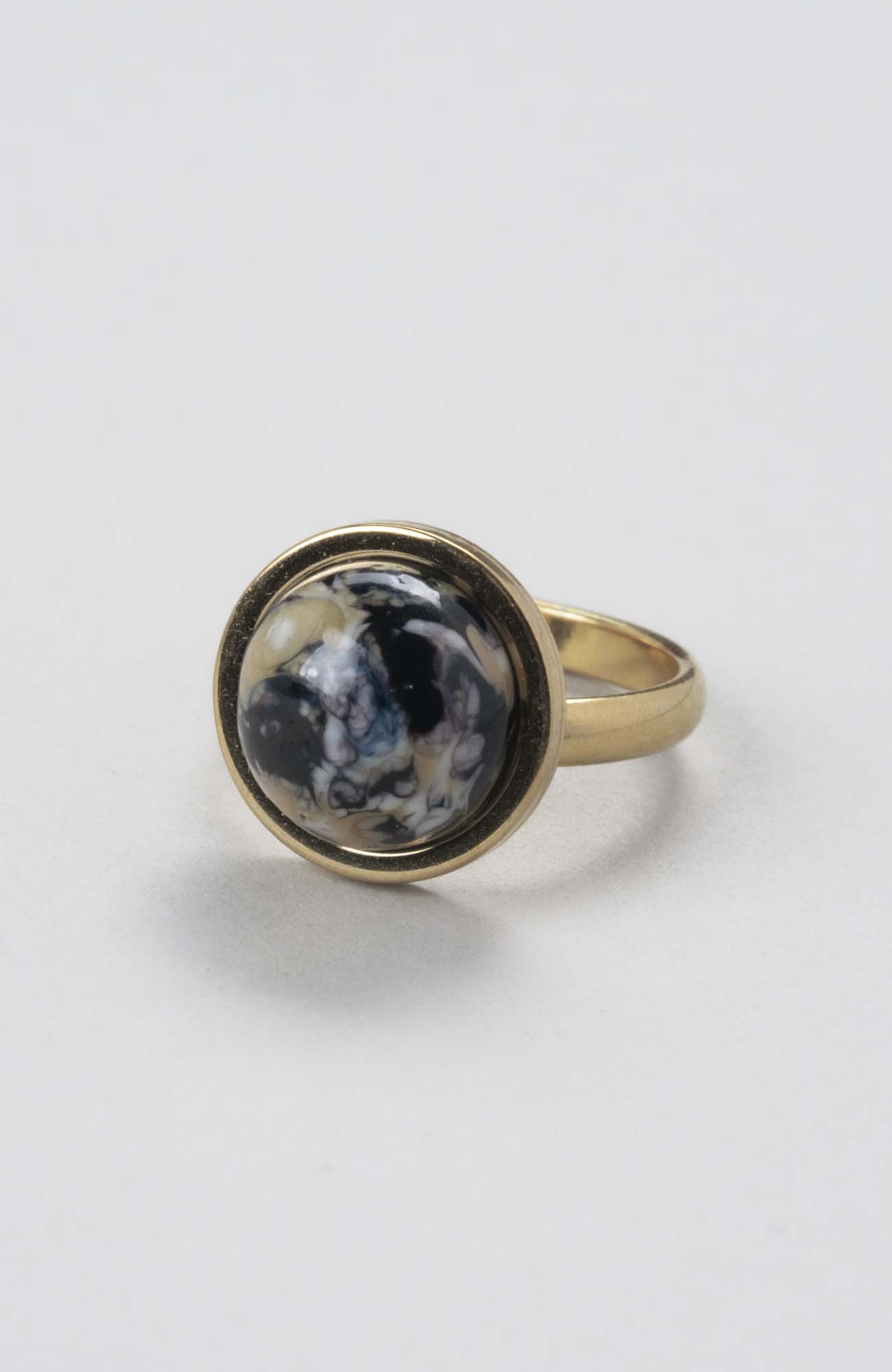 Bague petit cabochon ajustable Intense