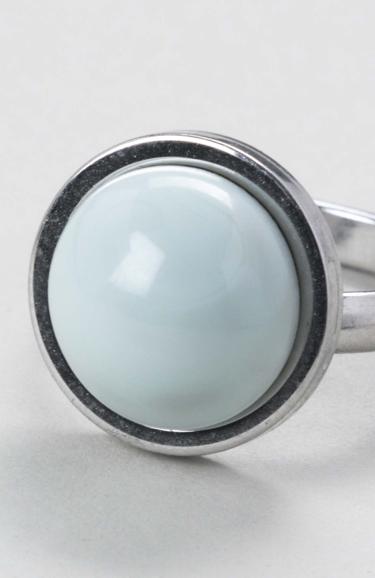 Bague petit cabochon ajustable Cielo Uni
