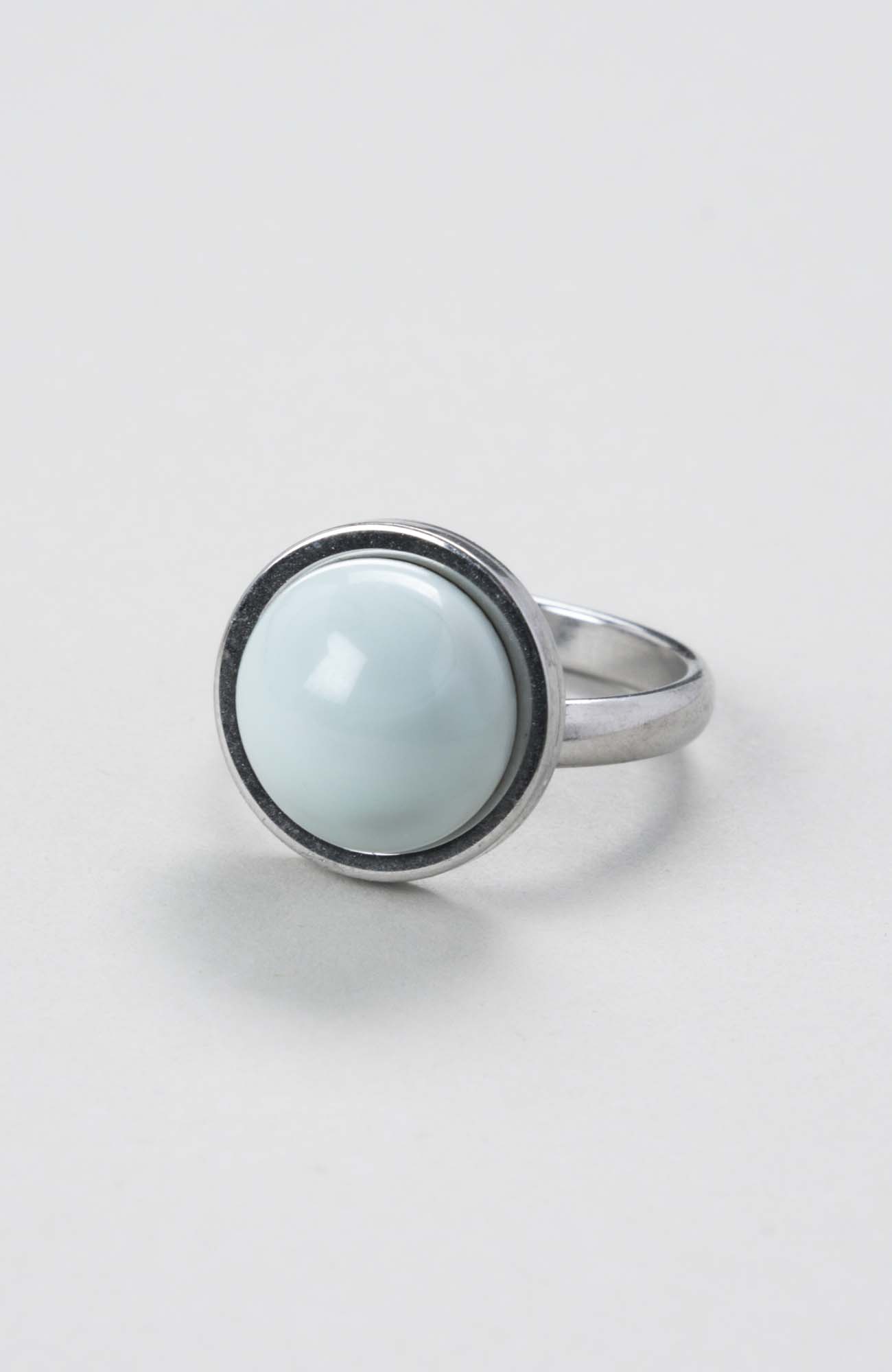 Bague petit cabochon ajustable Cielo Uni