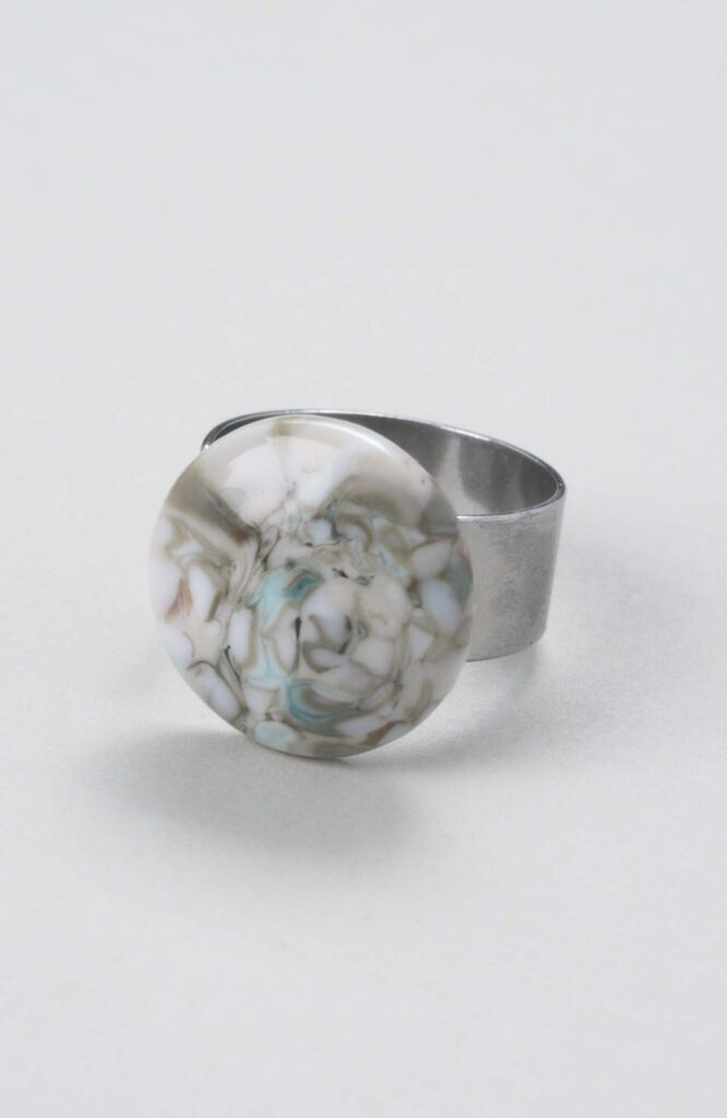 Bague plate ajustable Cielo