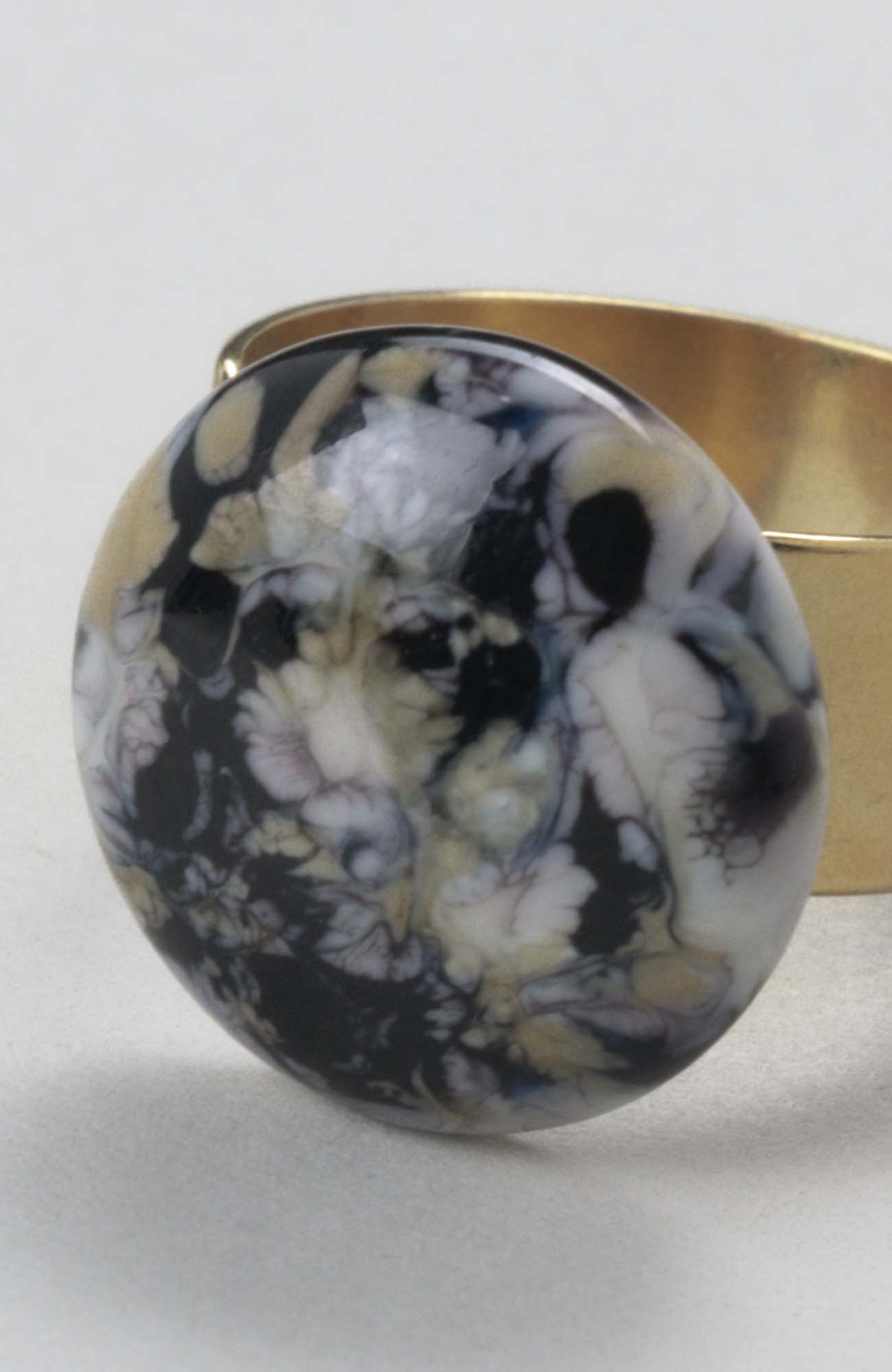 Bague plate ajustable Intense